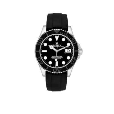 Rolex Yachtmaster 42mm White Gold Oysterflex Bracelet Mens Watch 226659