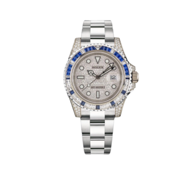 Rolex Oyster Perpetual GMT-Master II 40mm White Gold Blue Sapphire Bezel 116759SA
