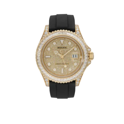 Rolex Yacht-Master 226668TBR, 18K Yellow Gold, Pave Index Dial, Oysterflex Bracelet, 42 mm
