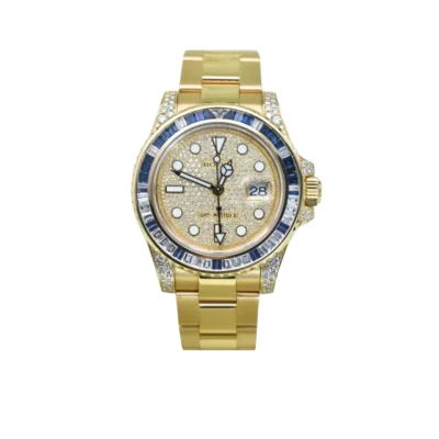 Rolex GMT-Master II 116758SARU Pave Diamond Dial 40mm
