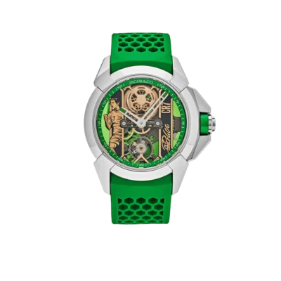 Jacob & Co. Epic X CR7 44mm Heart of CR7 Stainless Steel Green on Strap EX120.10.AD.AA.ABRUA